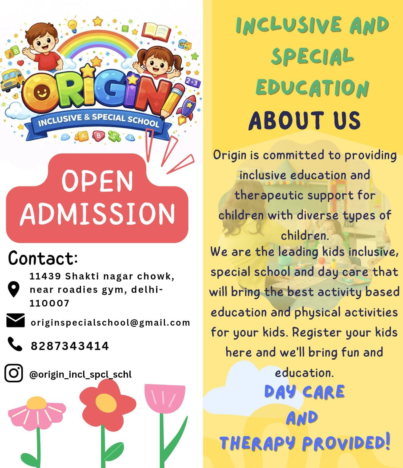Inclusive Education Flyer (Front)