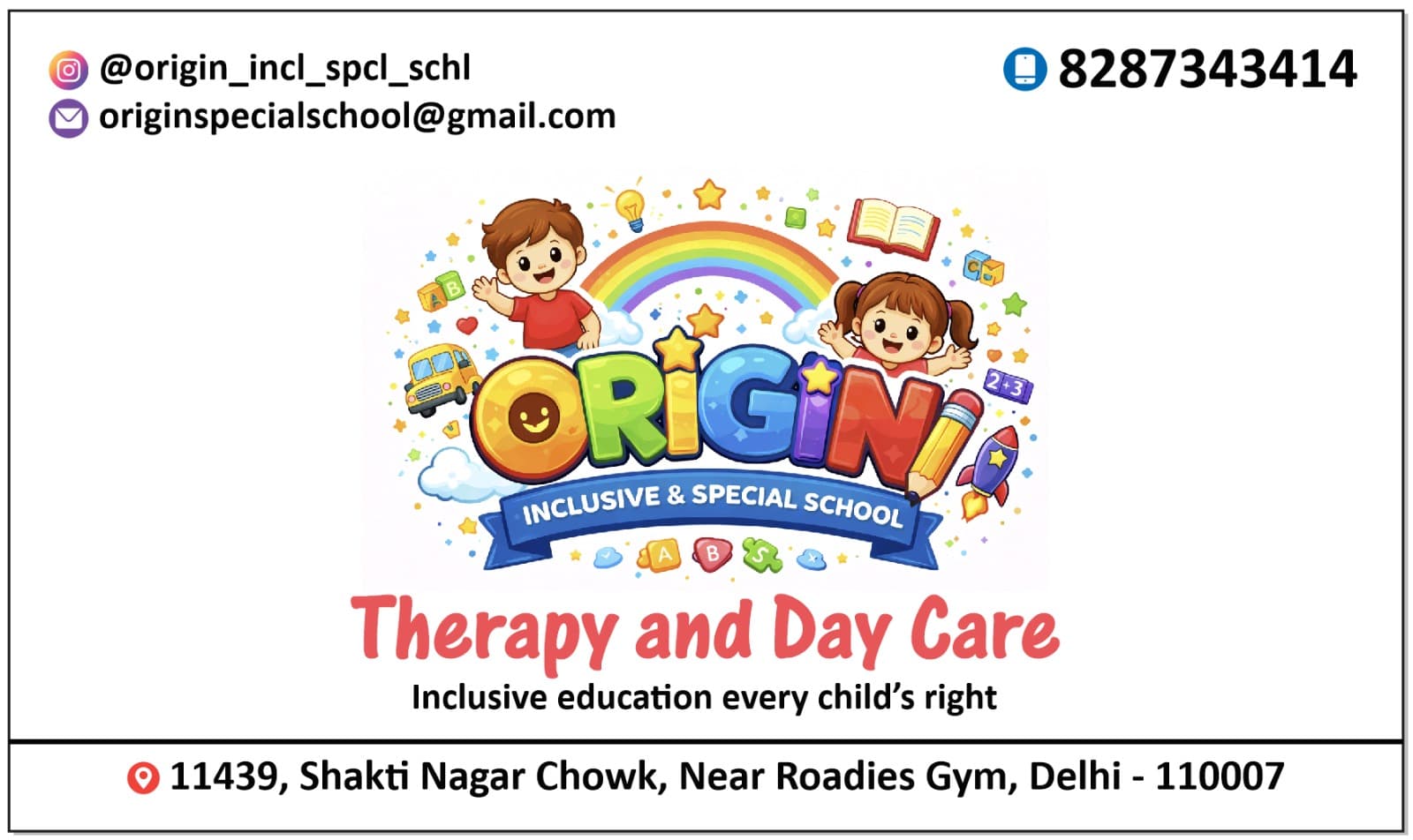 Origin Visiting Card (Shakti Nagar)